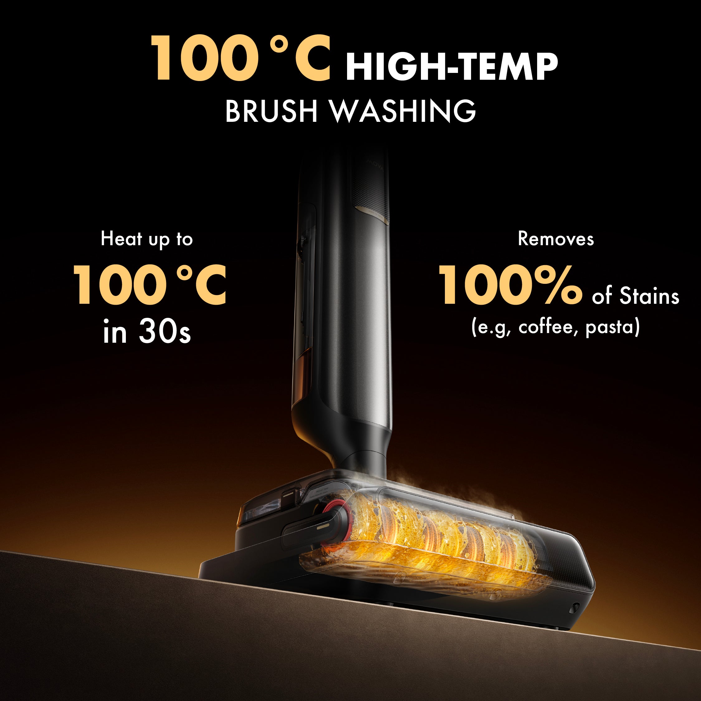 MOVA M50 Wet Dry Floor Washer & Vacuum Cleaner | 100% Anti-tangle | 100°C Self-Cleaning | Odor-Free Deodorizer