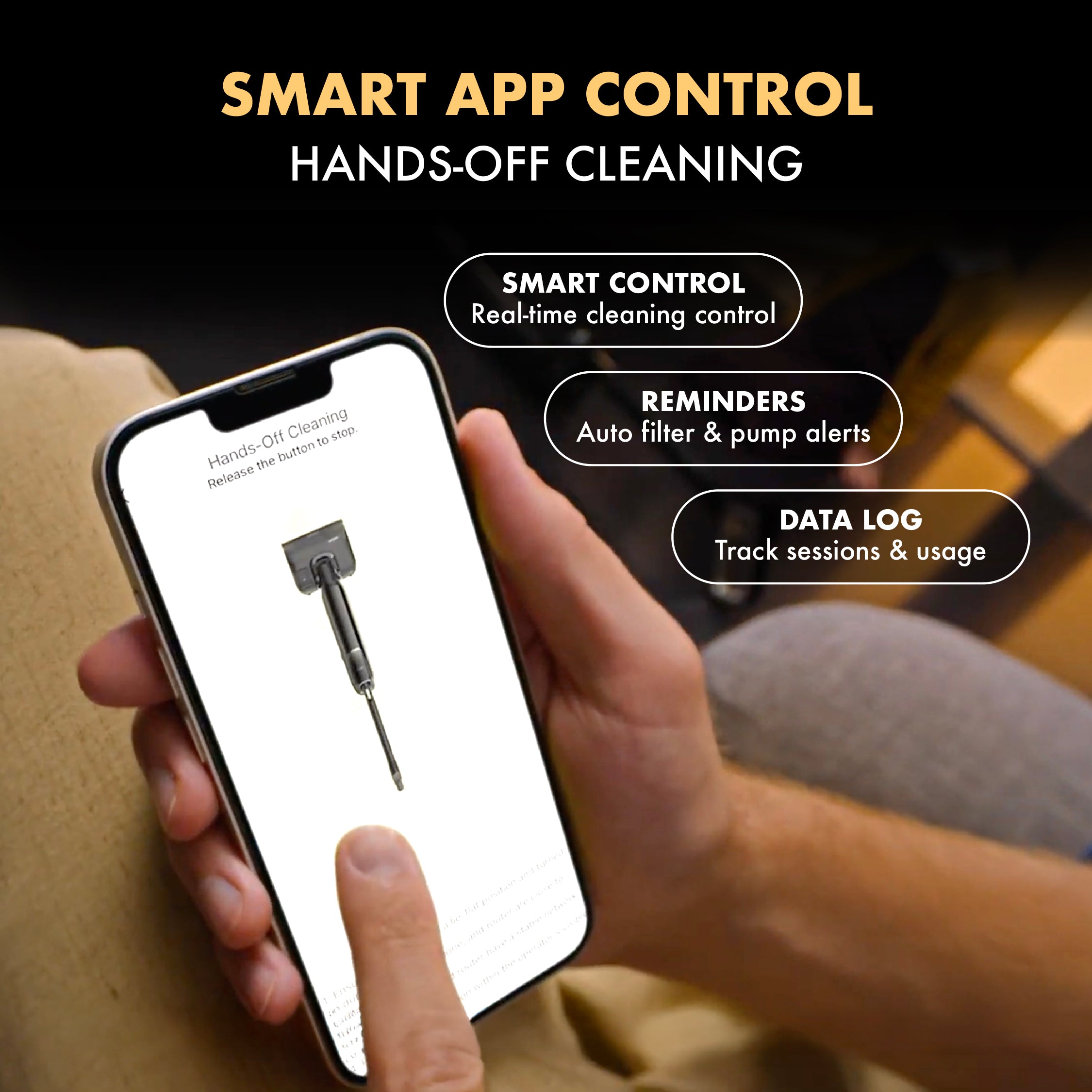 MOVA M50 Wet Dry Floor Washer & Vacuum Cleaner | 100% Anti-tangle | 100°C Self-Cleaning | Odor-Free Deodorizer