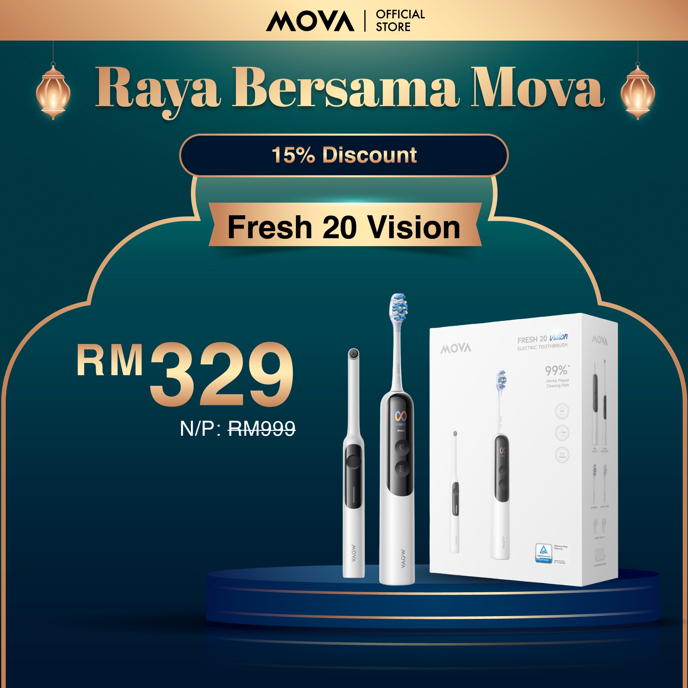 MOVA Fresh 20 Vision Electric Toothbrush