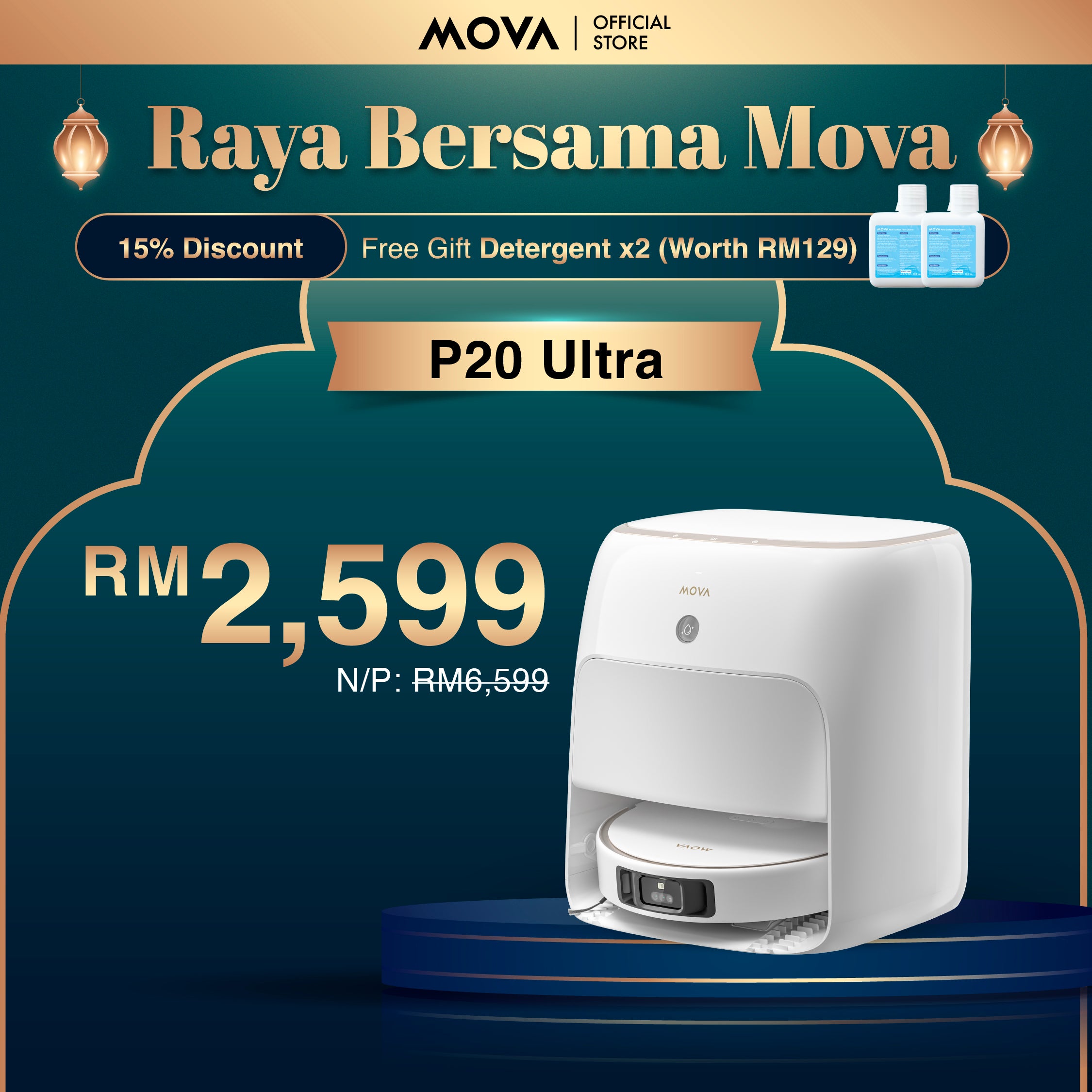 MOVA P20 Ultra Smart Robot Vacuum