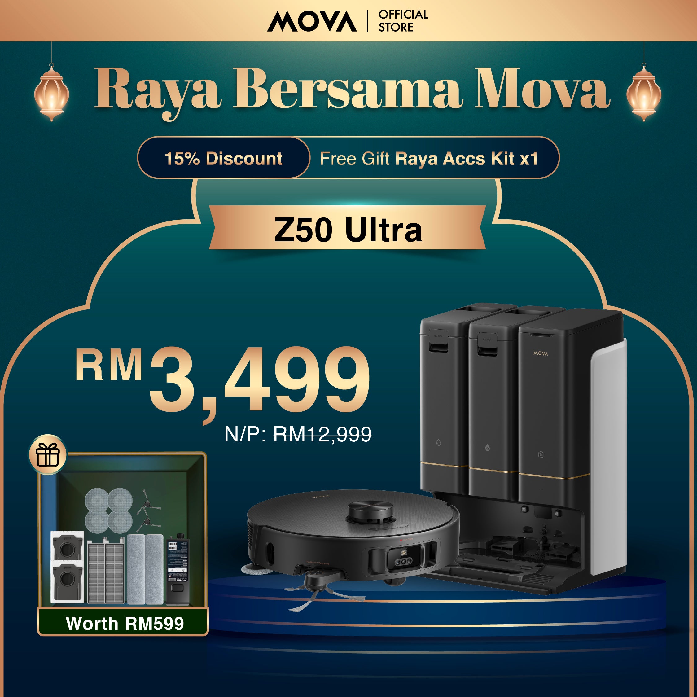 MOVA Z50 Ultra Smart Robot Vacuum