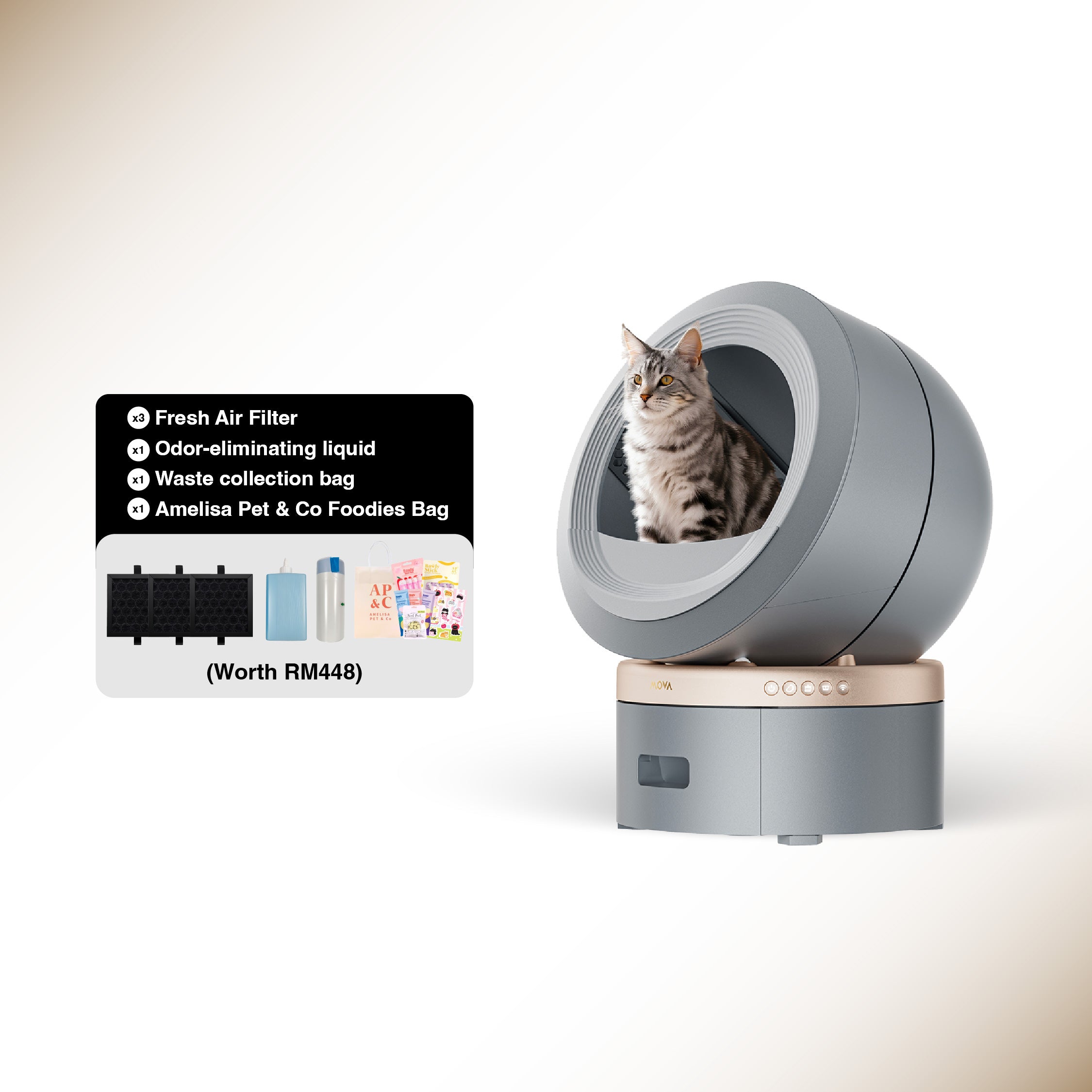 [NEW LAUNCH] MOVA MeowgicPod LR10 Prime Smart Pet Litter Box