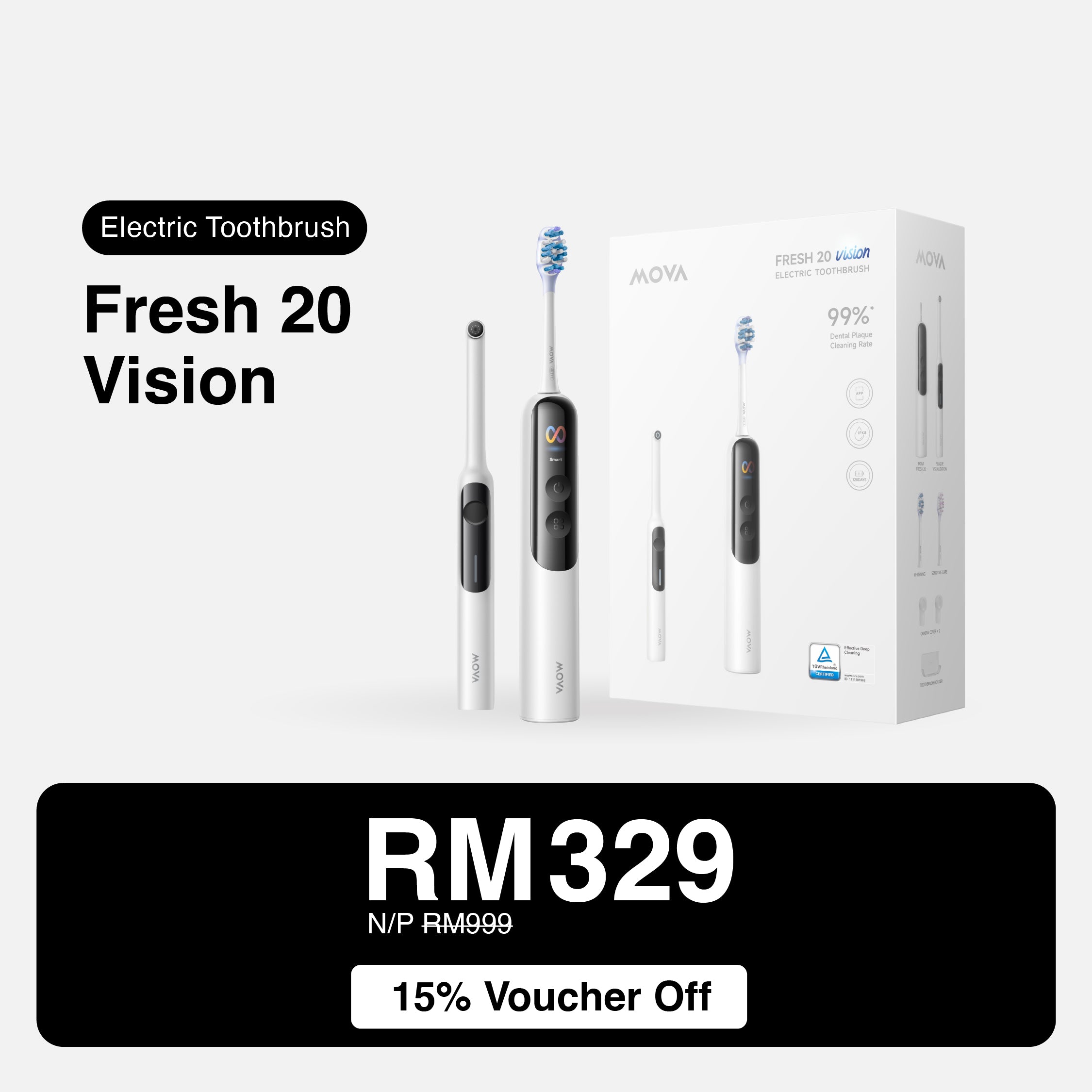 MOVA Fresh 20 Vision Electric Toothbrush