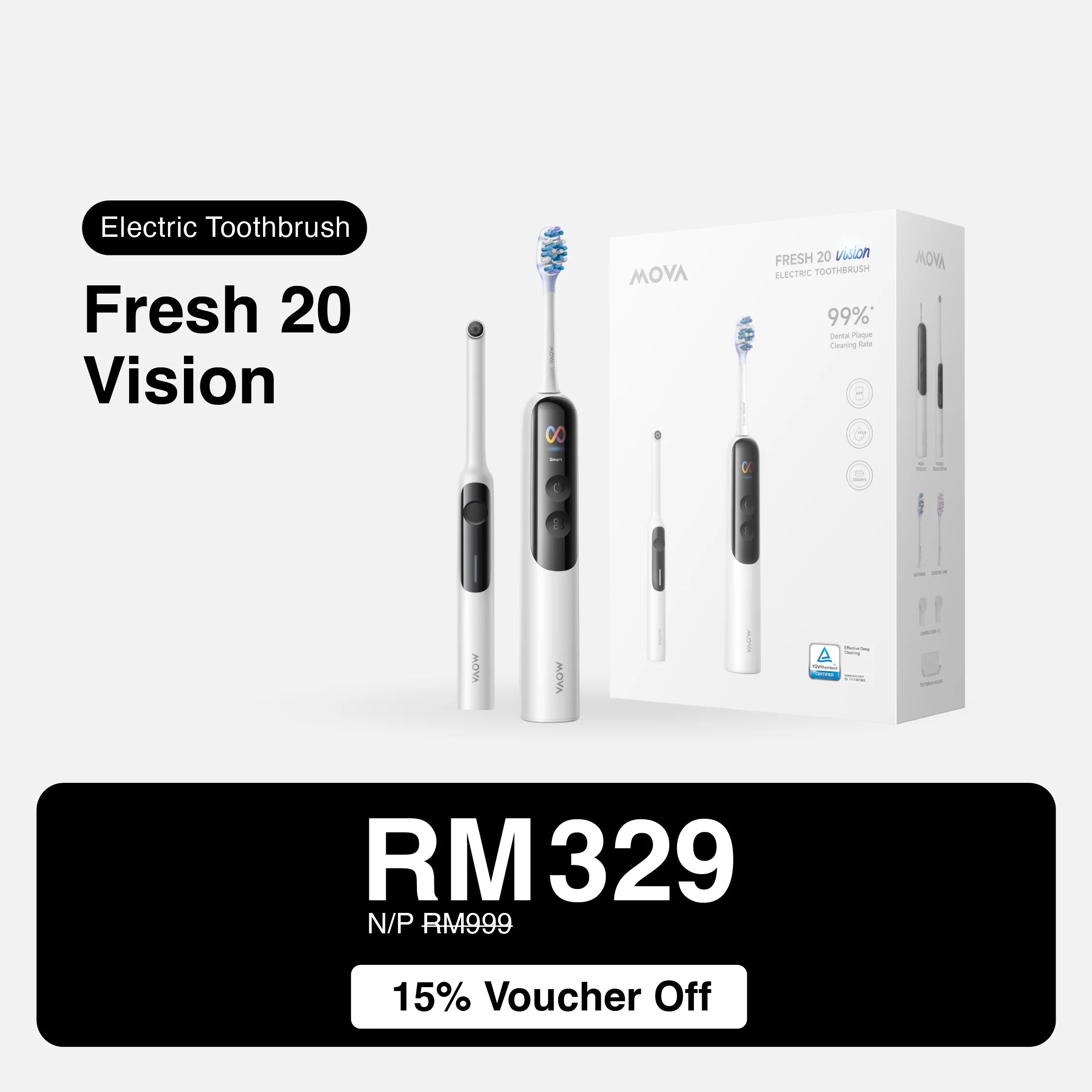 MOVA Fresh 20 Vision Electric Toothbrush
