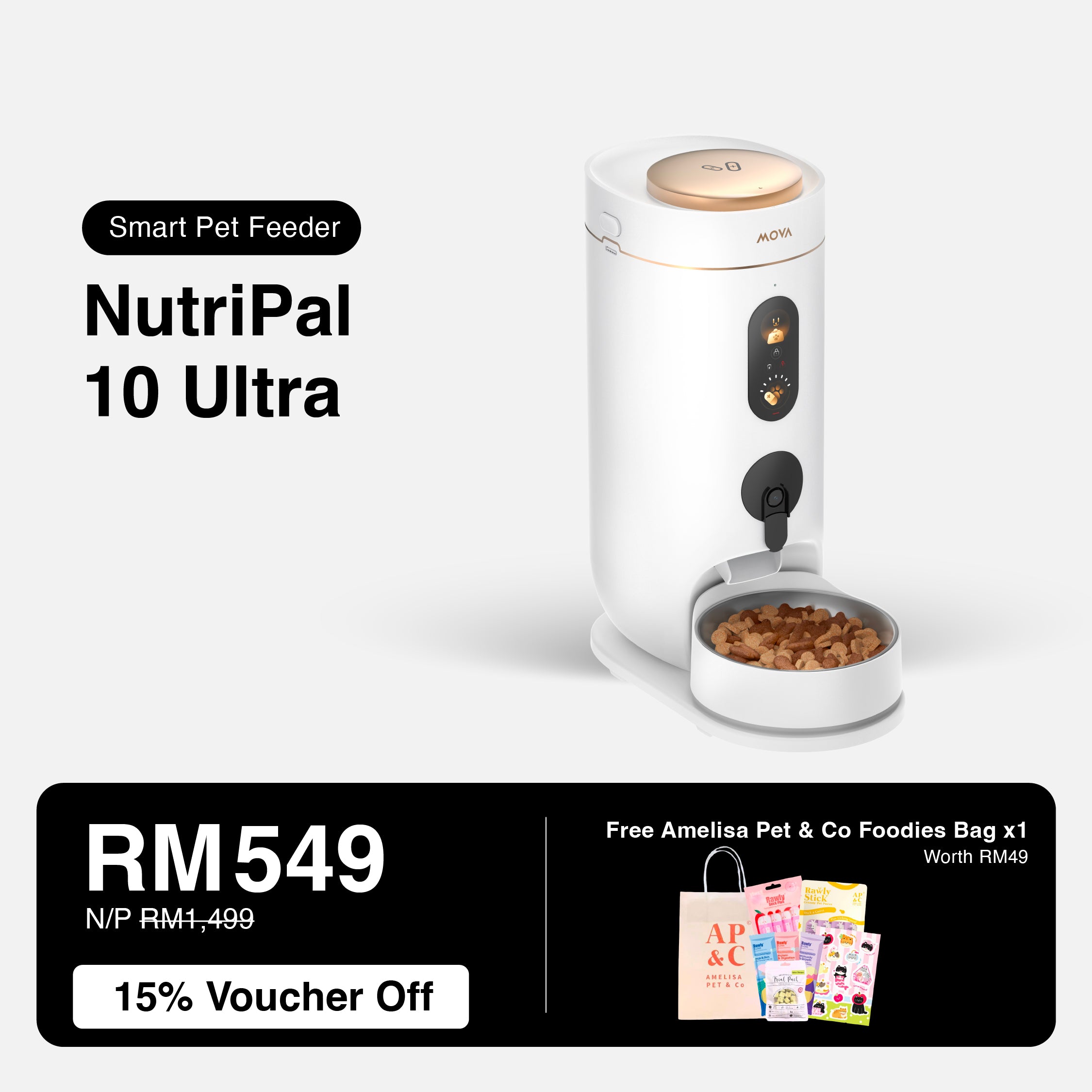 MOVA NutriPal 10 Ultra Smart Pet Feeder