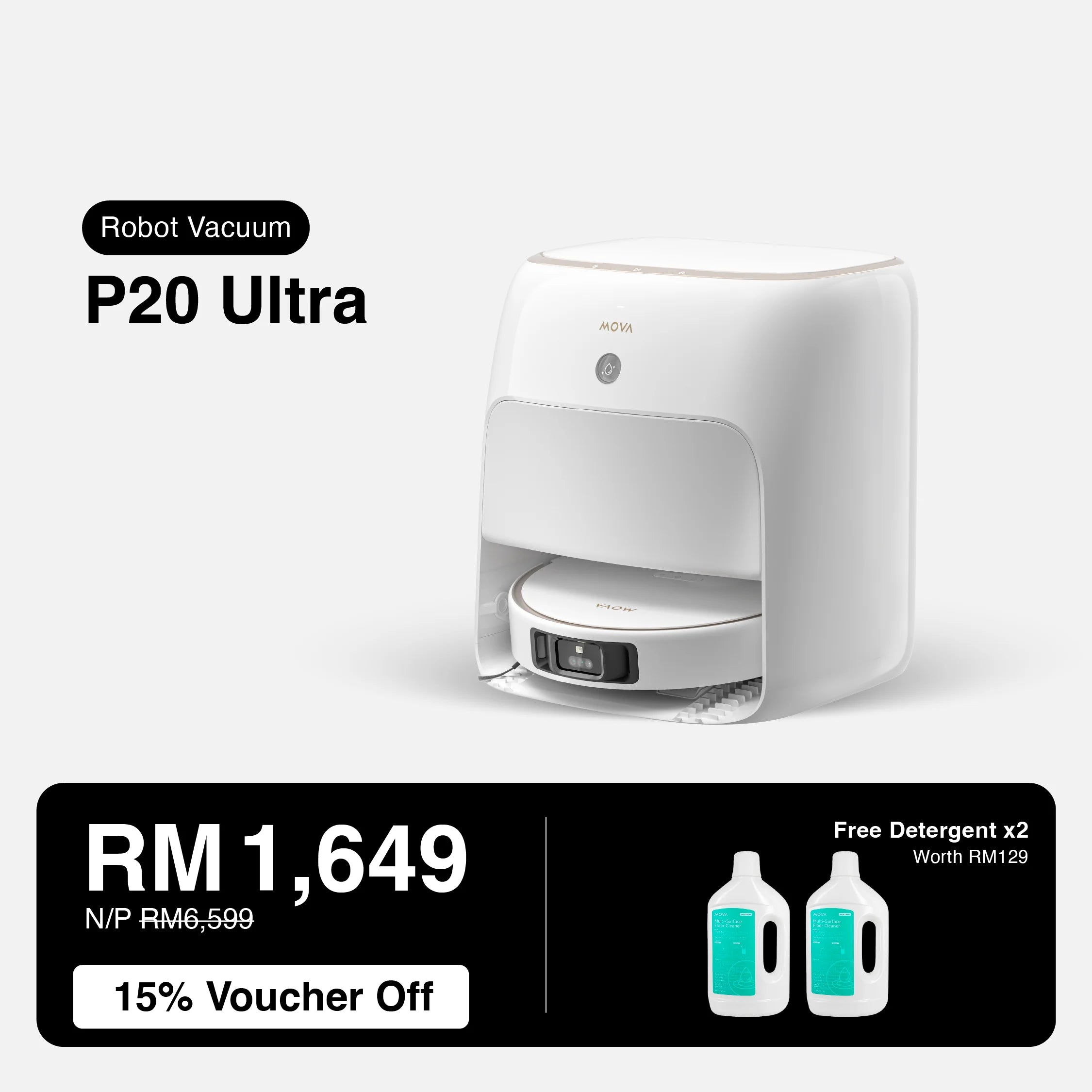 MOVA P20 Ultra Smart Robot Vacuum