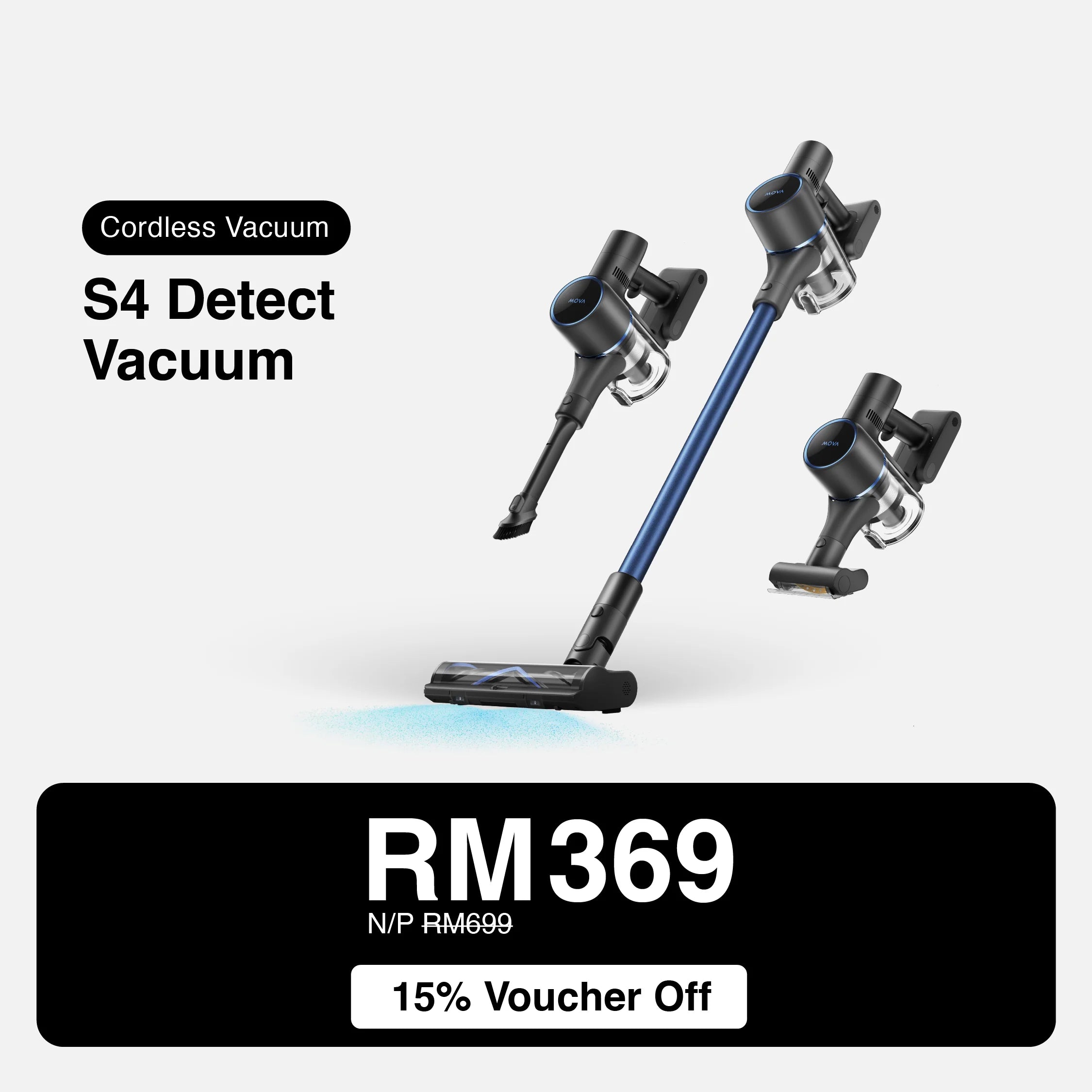MOVA S4 Detect Cordless Stick Vacuum