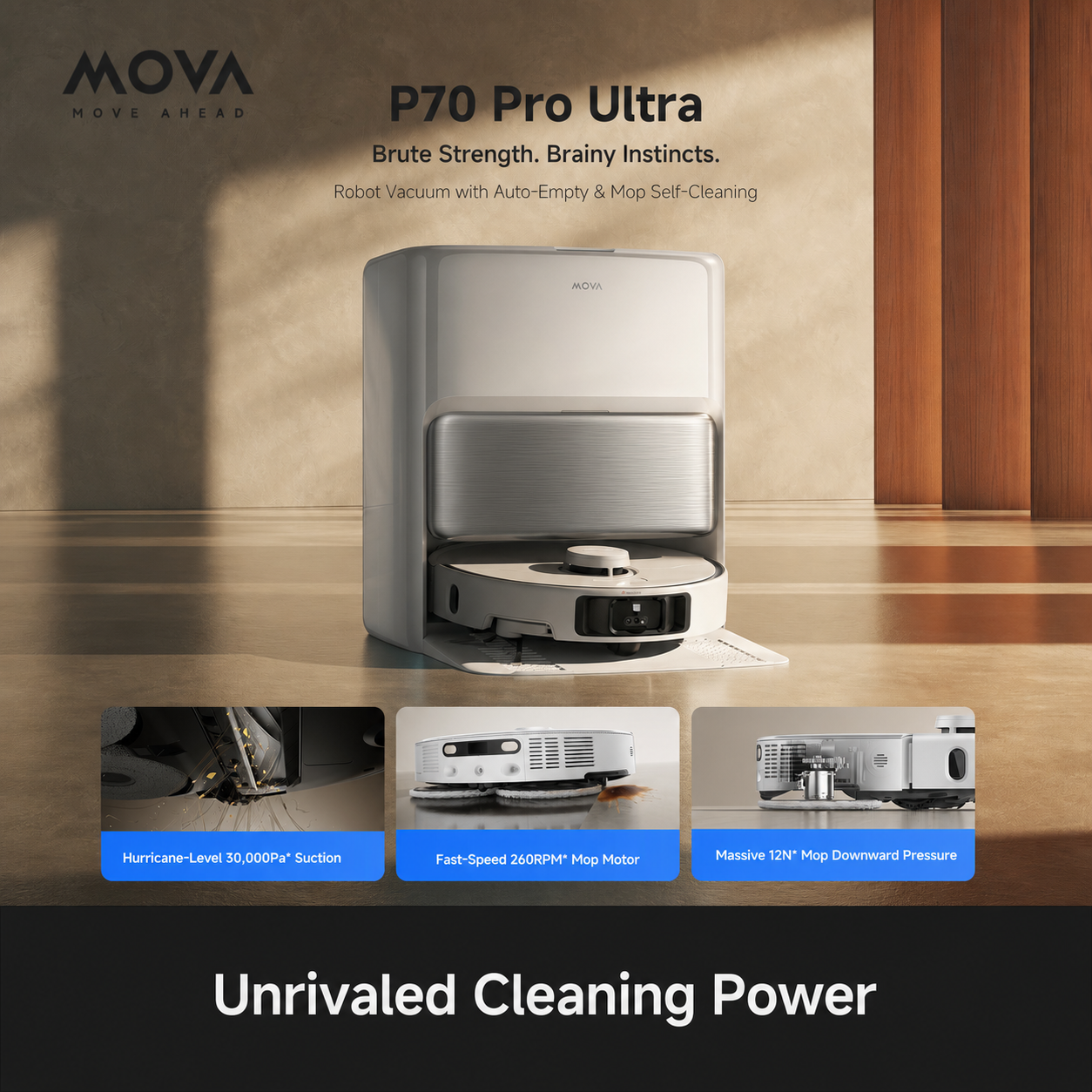 MOVA P70 Pro Ultra Smart Robot Vacuum