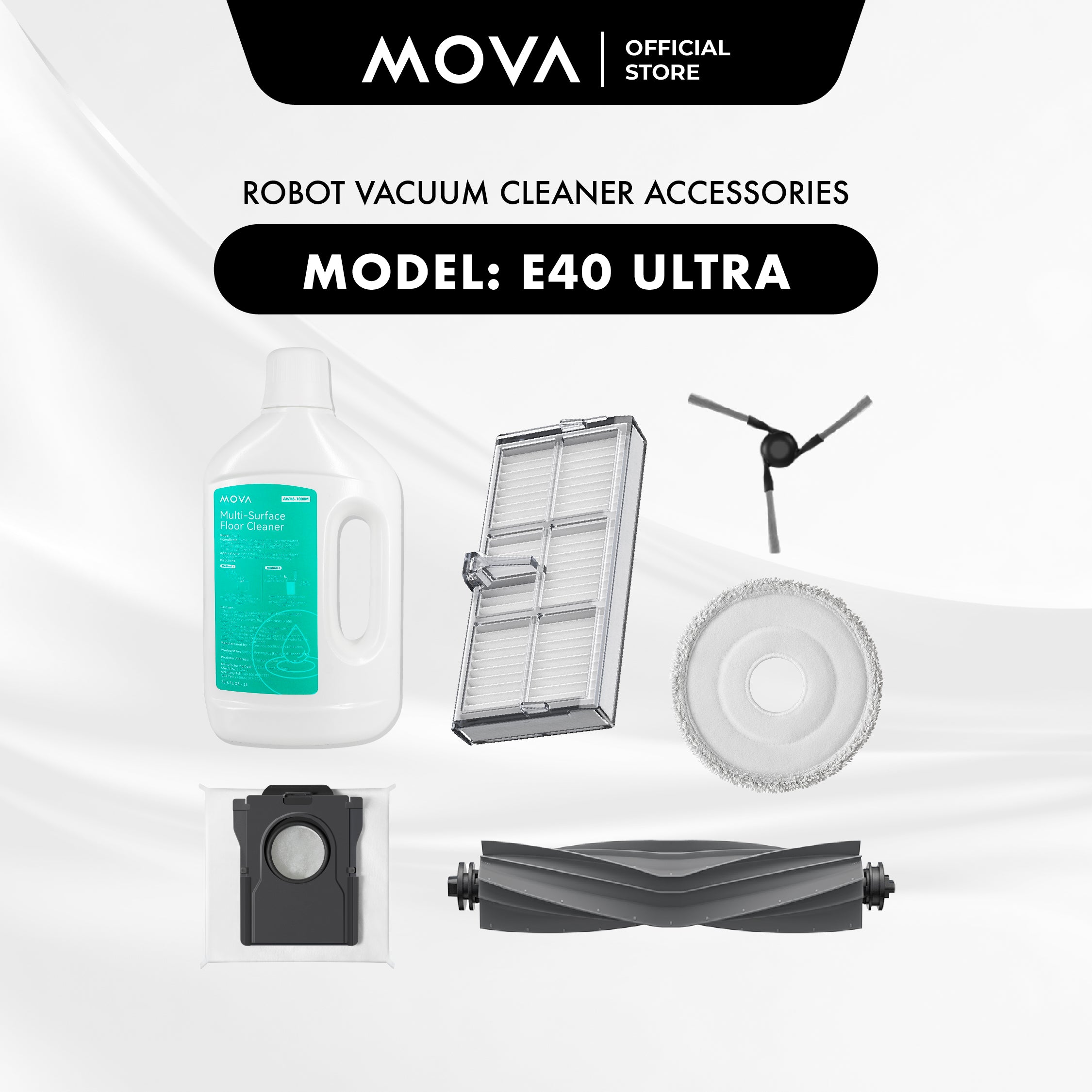 MOVA E40 Ultra Robot Vacuum Cleaner Accessories