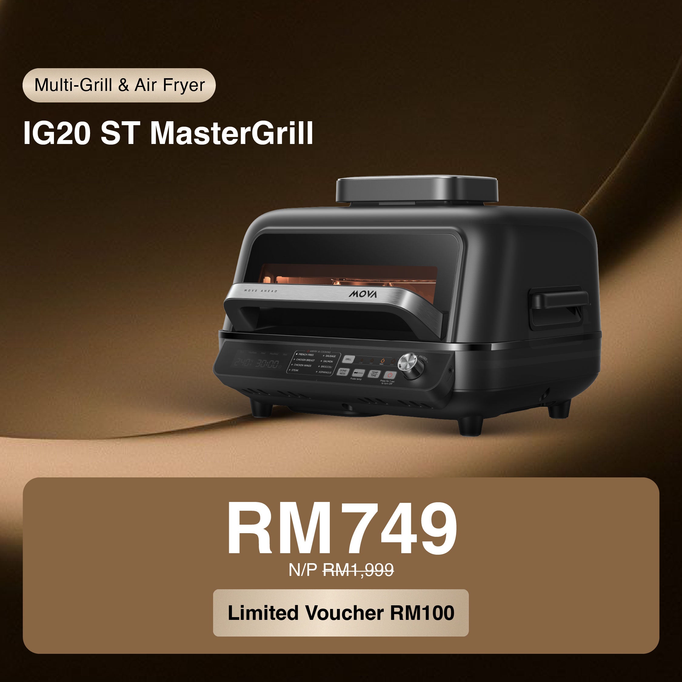 [THE DAD DEALS] MOVA Dad's Kitchen Duo - IG20 ST Multigriller & SJ10 Slow Juicer