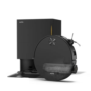 MOVA smart robot vacuum in dark finish with side brush and front sensor