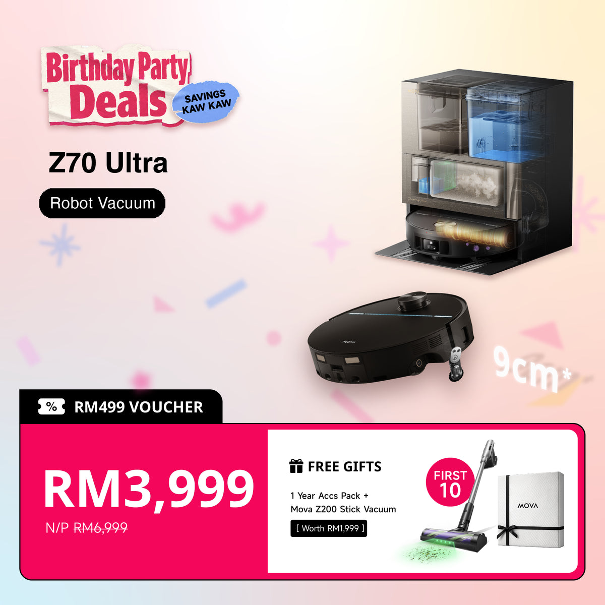 [Birthday Deal] MOVA Z70 Ultra Roller Complete Smart Robot Vacuum