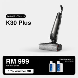 MOVA wet and dry floor washer and vacuum cleaner with upright handle and roller head