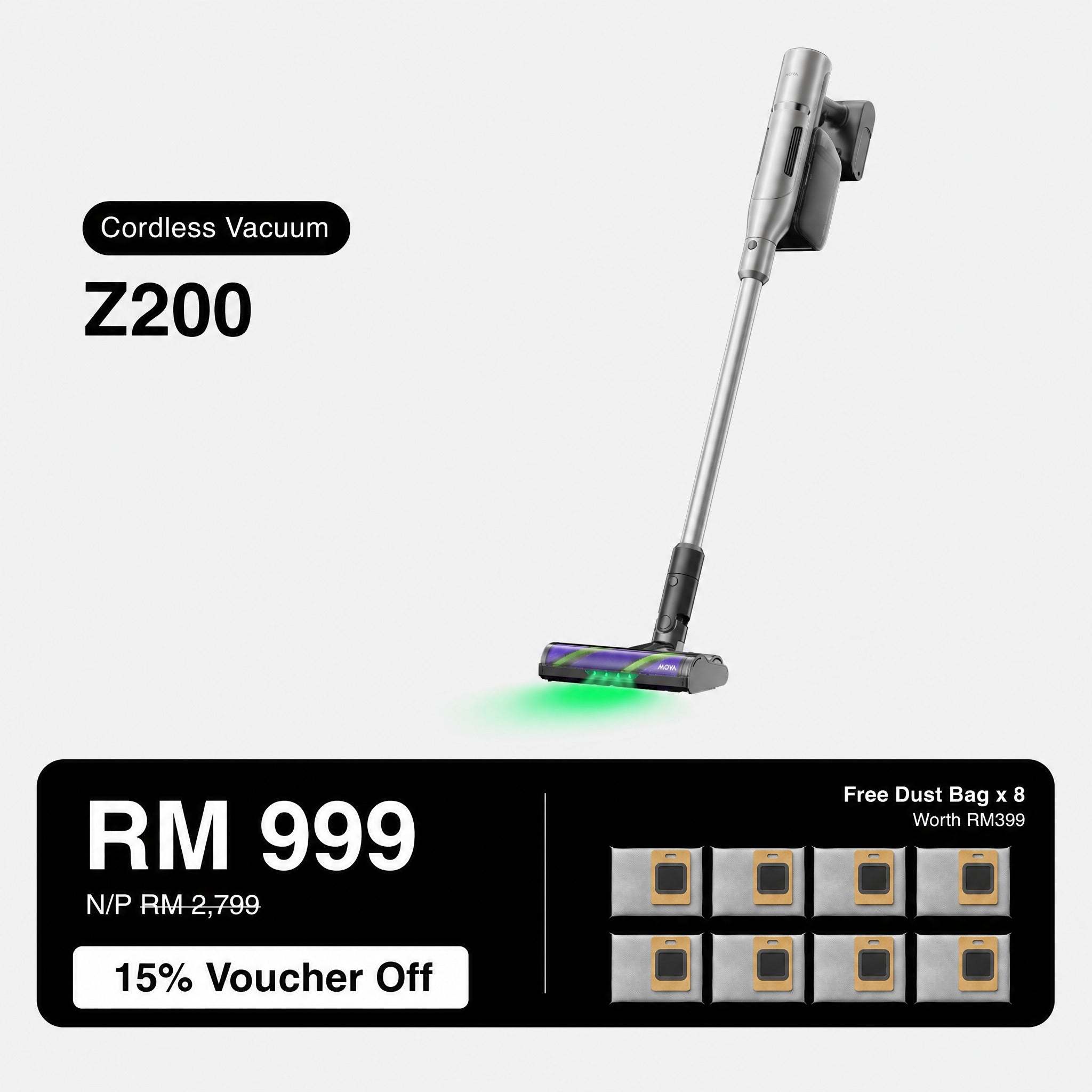 [PRE-ORDER] MOVA Z200 Stick Vacuum
