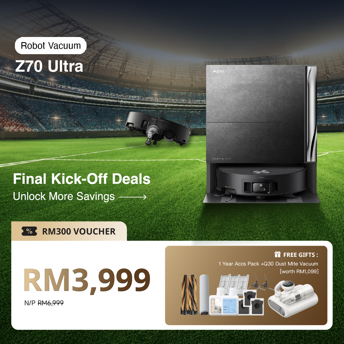 [Final Kick-Off Deals] MOVA Z70 Ultra Roller Complete Smart Robot Vacuum