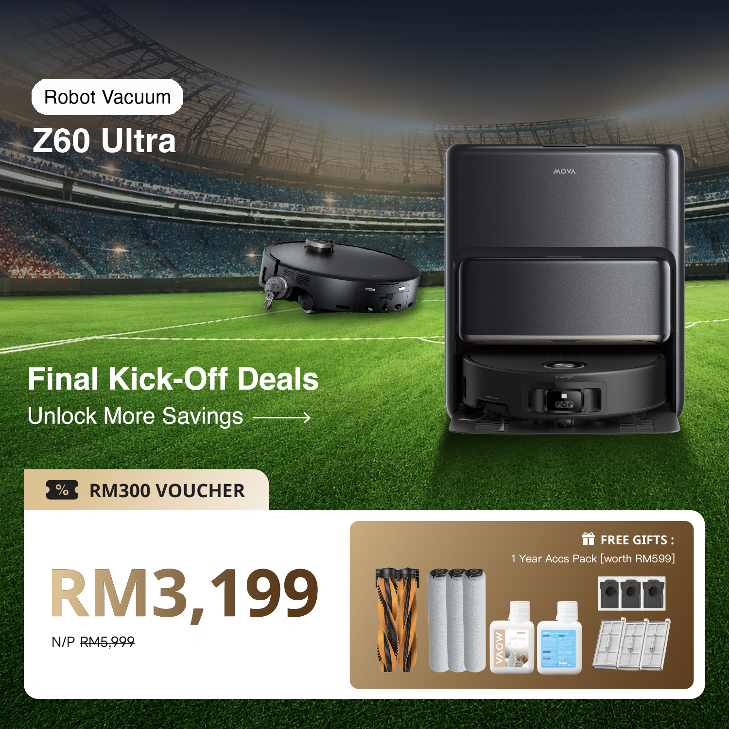 [Final Kick-Off Deals] MOVA Z60 Ultra Roller Complete Smart Robot Vacuum