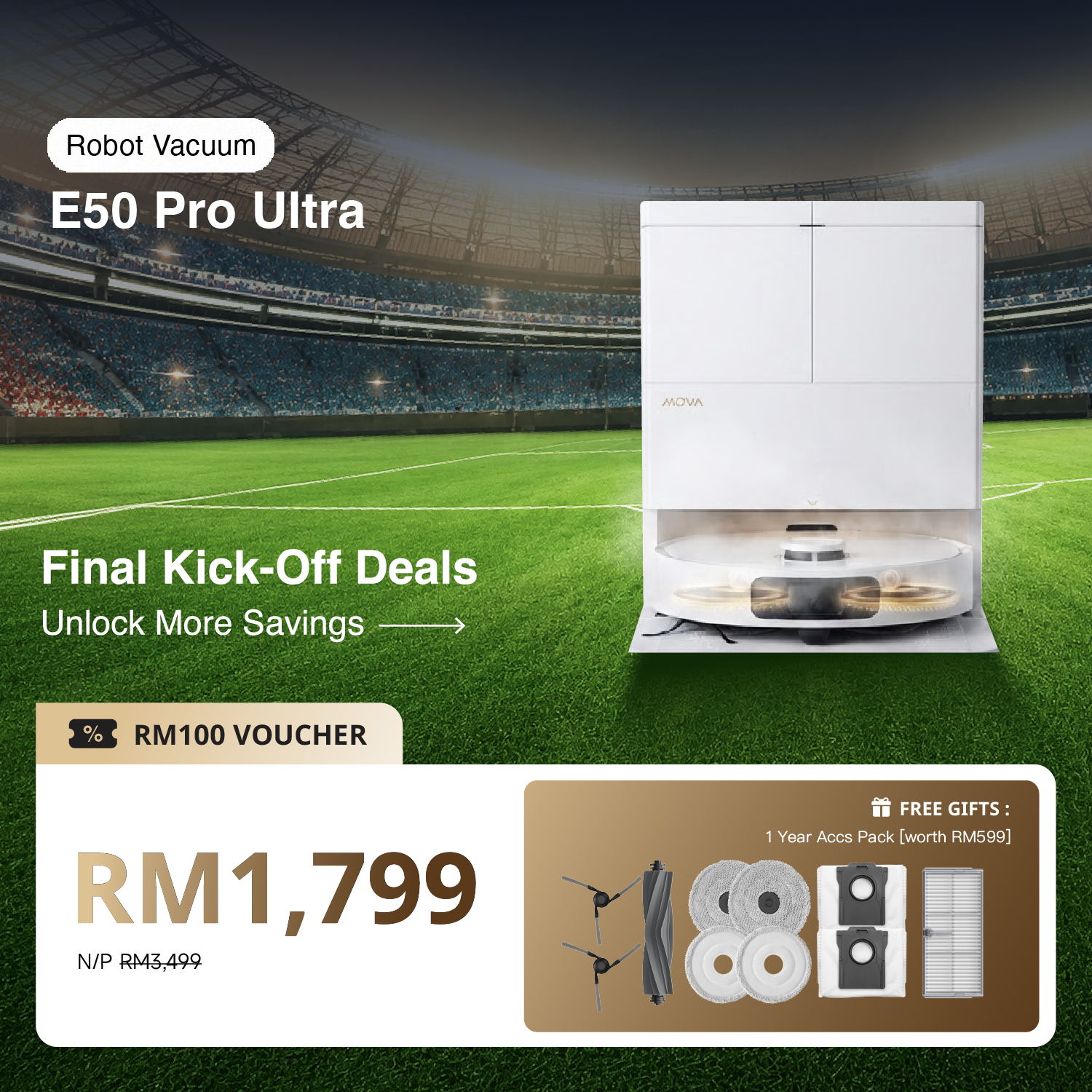 [Final Kick-Off Deals] MOVA E50 Pro Ultra Smart Robot Vacuum
