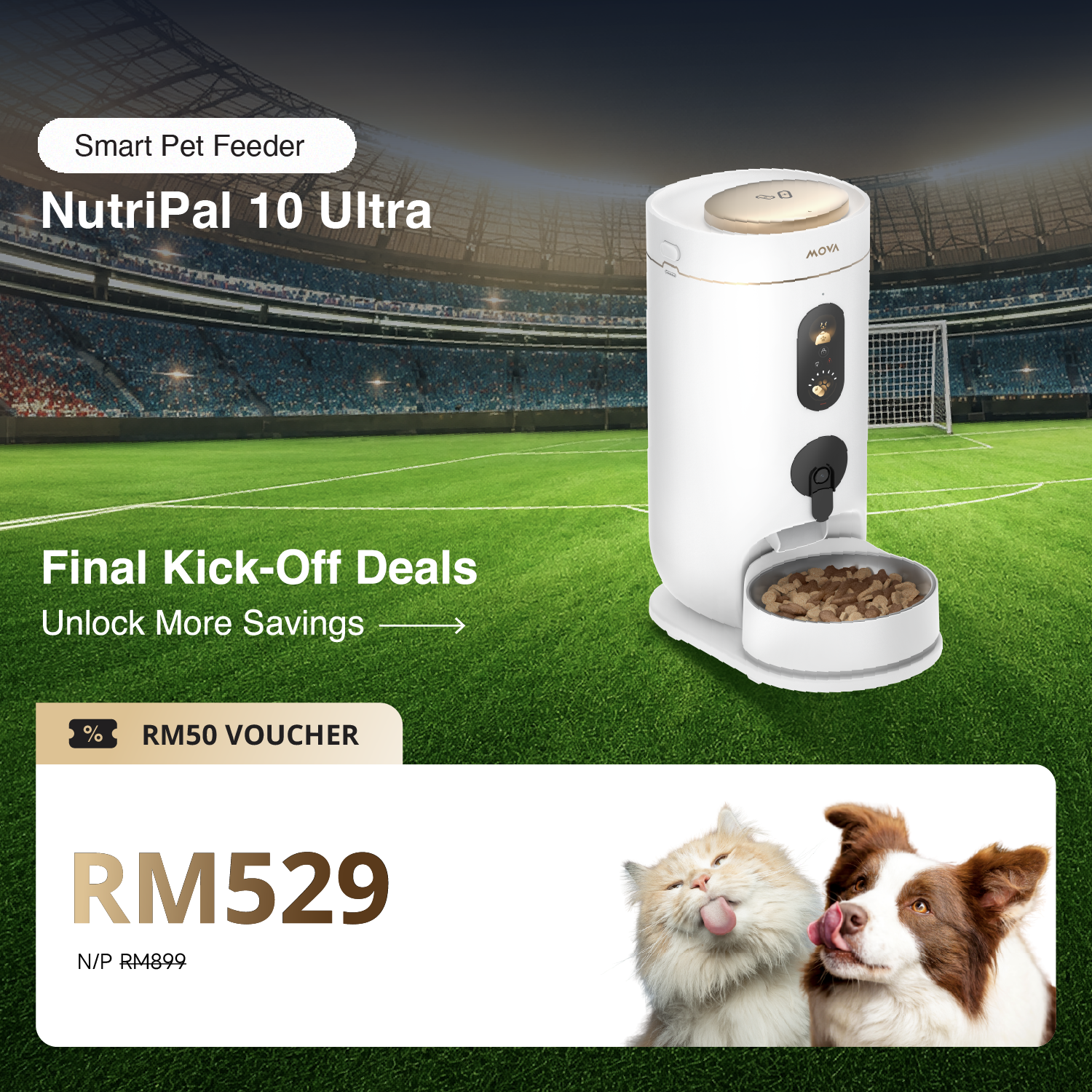 [Final Kick-Off Deals] MOVA NutriPal 10 Ultra Smart Pet Feeder