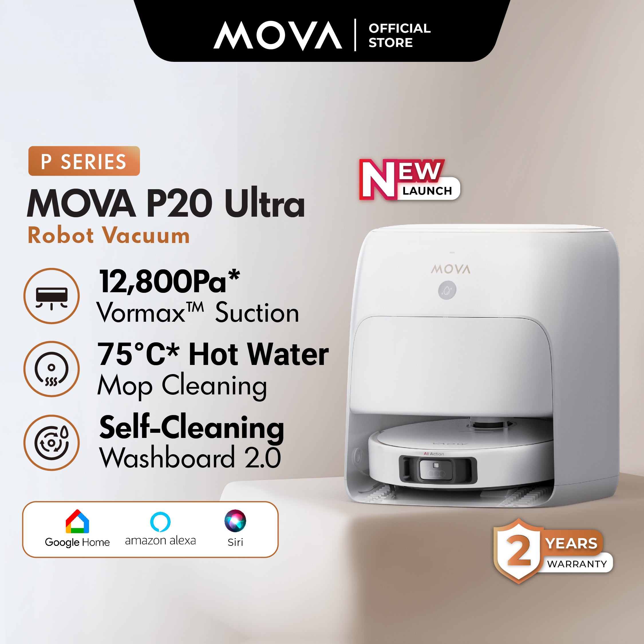 MOVA P20 Ultra Smart Robot Vacuum
